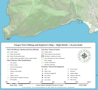 Explore Cinque Terre! Plus Nearby Cities Map Bundle ~ 1:6,000 Preview 3