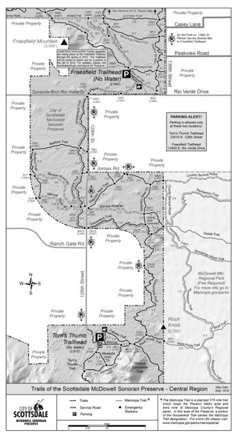 Trails of the Scottsdale McDowell Sonoran Preserve - Central Area Preview 1
