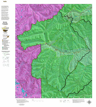 Wy White Tail Deer 110 Hybrid Hunting Map Preview 1