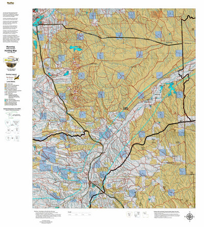 Wy White Tail Deer 165 Hybrid Hunting Map Preview 1