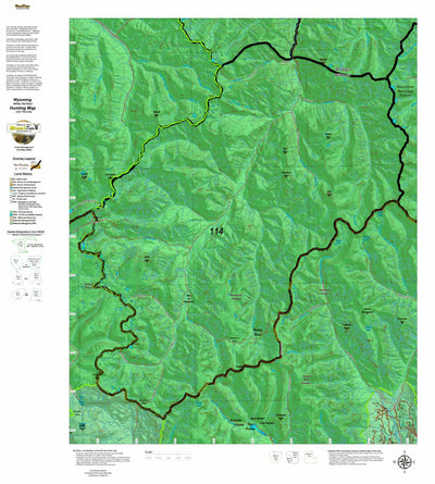 Wy White Tail Deer 114 Hybrid Hunting Map Preview 1
