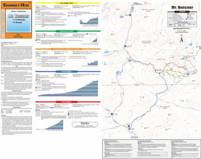 Mt. Bierstadt Hiking/Climbing Map - Front Range 14er Preview 1