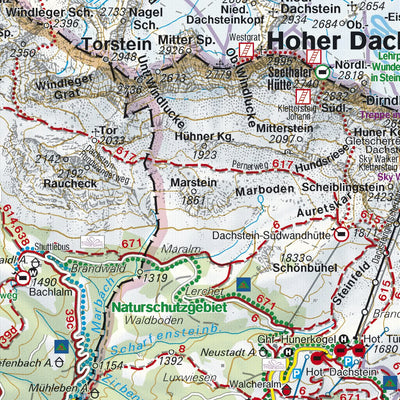 Hiking map Schladminger Tauern – Radstadt – Dachstein Preview 3