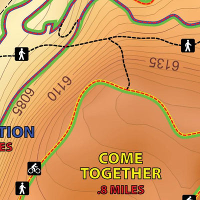 Geer Evans Carpenter CEG Mountain Bike Trail Map, Cortez Colorado Preview 2