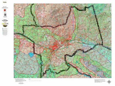 HuntData Arizona Elk Hunt Unit 11M Game Concentration Map Preview 1