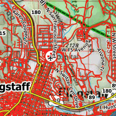 HuntData Arizona Elk Hunt Unit 11M Game Concentration Map Preview 2