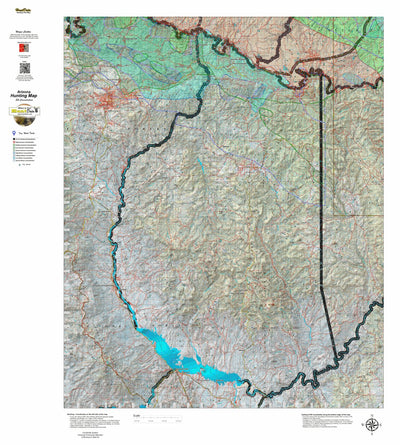 HuntData Arizona Elk Hunt Unit 23 Game Concentration Map Preview 1