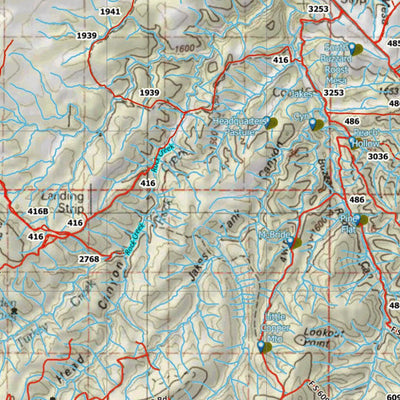 HuntData Arizona Elk Hunt Unit 23 Game Concentration Map Preview 2