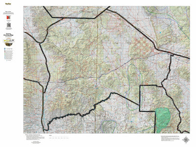 HuntData Arizona Elk Hunt Unit 18A Game Concentration Map Preview 1