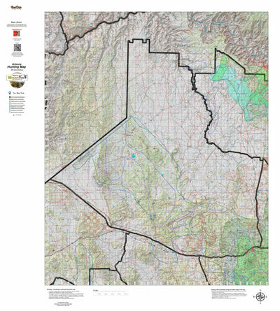 HuntData Arizona Elk Hunt Unit 10 Game Concentration Map Preview 1