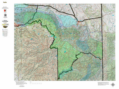 HuntData Arizona Elk Hunt Unit 1 Game Concentration Map Preview 1