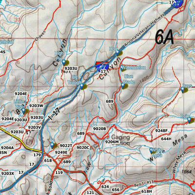 HuntData Arizona Elk Hunt Unit 6A Game Concentration Map Preview 2