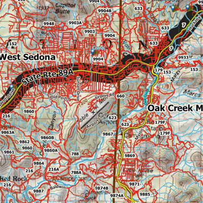 HuntData Arizona Elk Hunt Unit 6A Game Concentration Map Preview 3