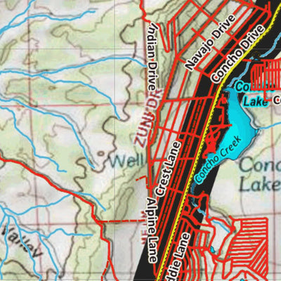 HuntData Arizona Elk Hunt Unit 2C Game Concentration Map Preview 3