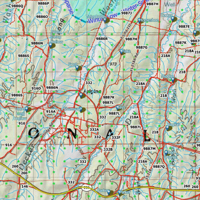 HuntData Arizona Elk Hunt Unit 4B Game Concentration Map Preview 3