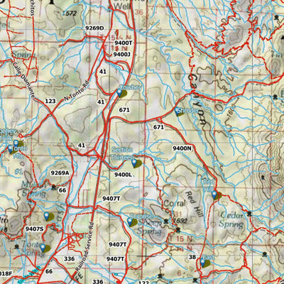 HuntData Arizona Elk Hunt Unit 19B Game Concentration Map Preview 3