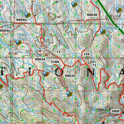 HuntData Arizona Elk Hunt Unit 19A Game Concentration Map Preview 3