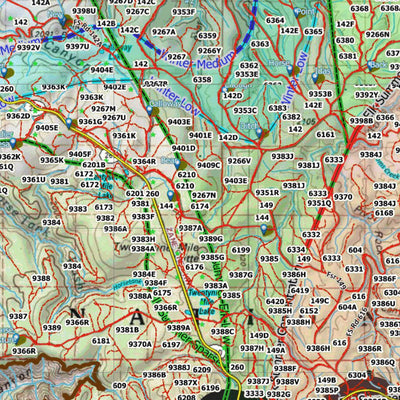 HuntData Arizona Elk Hunt Unit 5A Game Concentration Map Preview 3