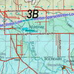 HuntData Arizona Elk Hunt Unit 3B Game Concentration Map Preview 2