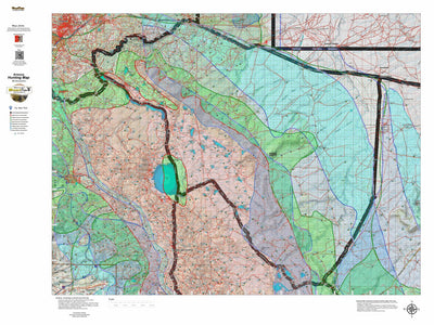 HuntData Arizona Elk Hunt Unit 5B-North Game Concentration Map Preview 1