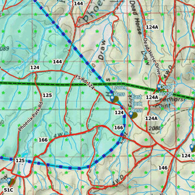 HuntData Arizona Elk Hunt Unit 3C Game Concentration Map Preview 2