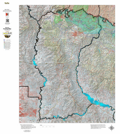 HuntData Arizona Elk Hunt Unit 22 Game Concentration Map Preview 1