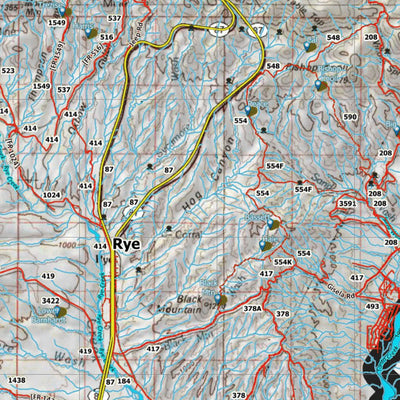 HuntData Arizona Elk Hunt Unit 22 Game Concentration Map Preview 3