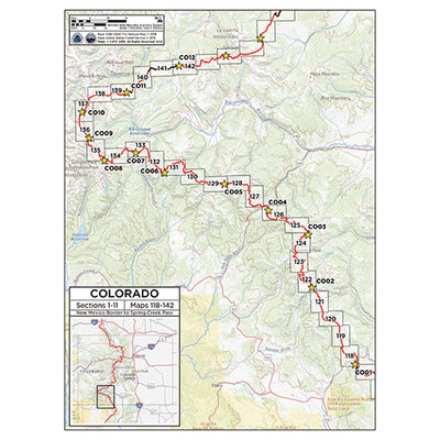 CDT Map Set - Colorado Sections 1-11 - New Mexico Border to Spring Creek Pass Preview 3
