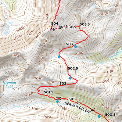 CDT Map Set - Colorado Sections 24-31 - Twin Lakes to Berthoud Pass Preview 2