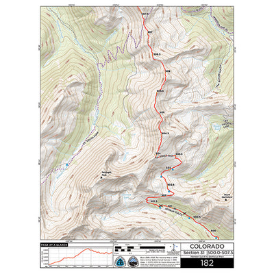 CDT Map Set - Colorado Sections 24-31 - Twin Lakes to Berthoud Pass Preview 1