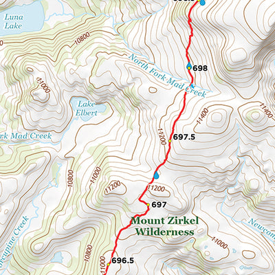 CDT Map Set - Colorado Sections 32-43 - Berthoud Pass to Wyoming Border Preview 2