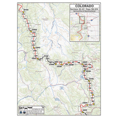CDT Map Set - Colorado Sections 32-43 - Berthoud Pass to Wyoming Border Preview 3