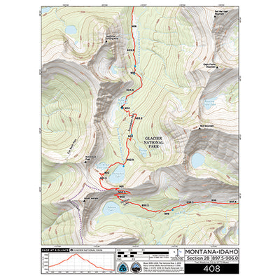 CDT Map Set - Montana-Idaho Sections 26-31 - Marias Pass to Waterton/Canada Border Preview 1