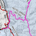 San Juan NF - Hermosa Creek Watershed - Motorized Vehicle Travel Map Preview 3