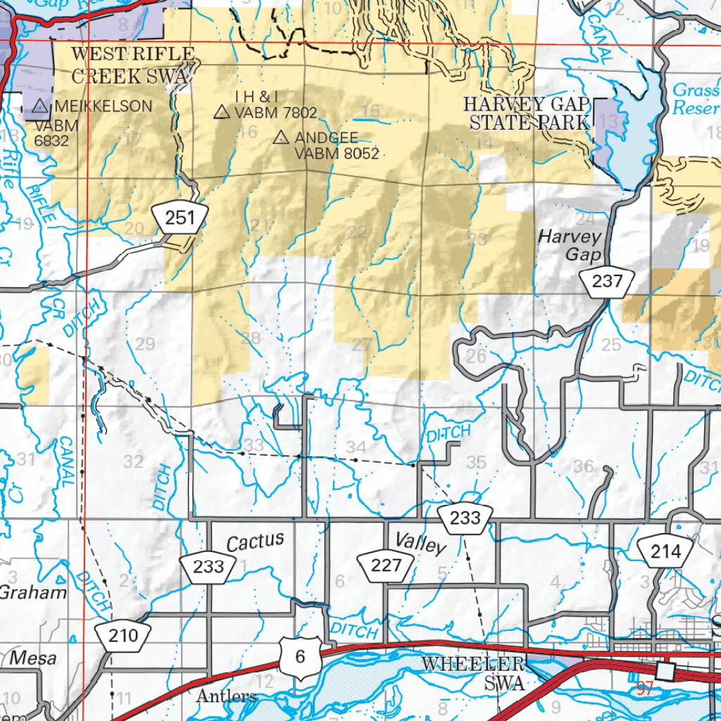 White River National Forest Visitor Map (West Half) by US Forest ...