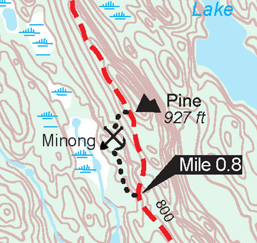 Minong Ridge Trail -1-Isle Royale Map by MichiganTrailMaps.com | Avenza ...