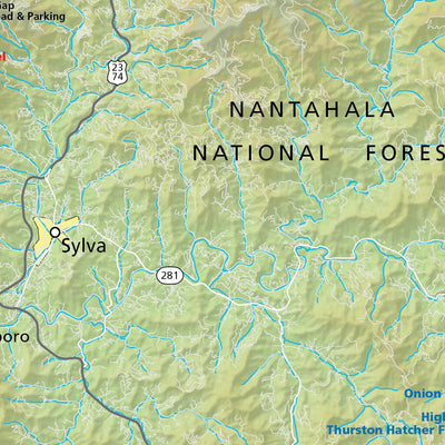 Transylvania County North Carolina Waterfall Map - Drive North Carolina Preview 3