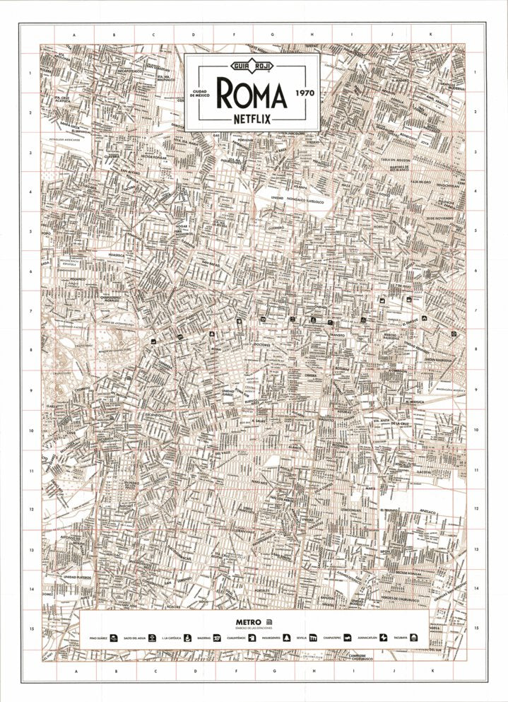 Mapa de Roma, Ciudad de Mexico 70´s Map by Guia Roji | Avenza Maps
