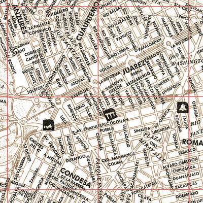 Mapa de Roma, Ciudad de Mexico 70´s Preview 3
