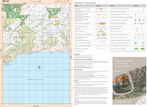 Mount Lofty Ranges Map 80C Preview 1