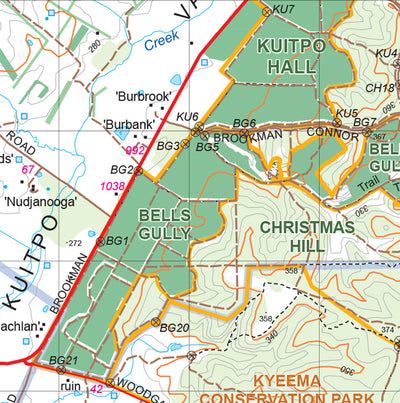 Mount Lofty Ranges Map 120B Preview 3