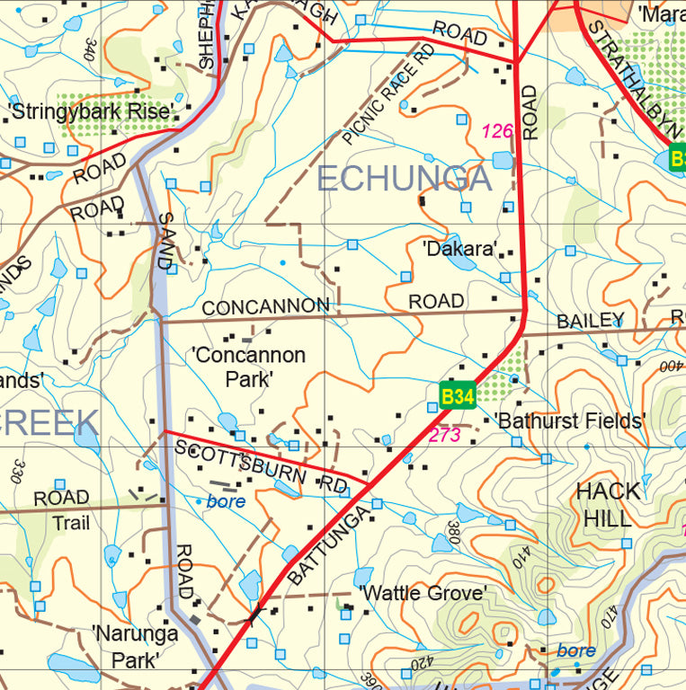 Mount Lofty Ranges Map 121C by Mapland - Department for Environment and ...