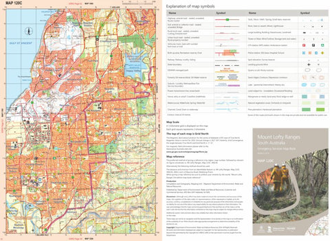 Mount Lofty Ranges Map 120C Preview 1
