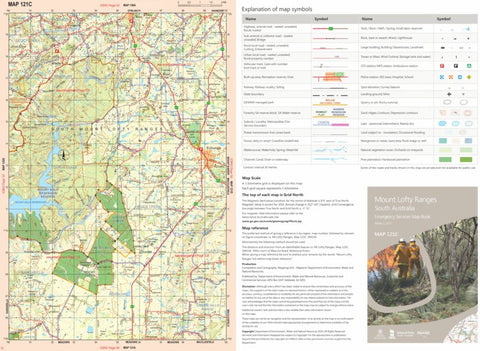 Mount Lofty Ranges Map 121C Preview 1