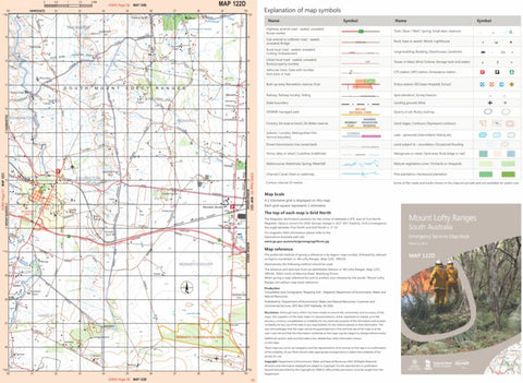 Mount Lofty Ranges Map 122D Preview 1