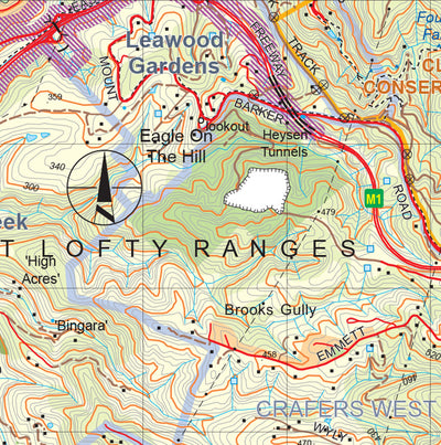 Mount Lofty Ranges Map 148B Preview 3