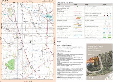 Mount Lofty Ranges Map 151A Preview 1
