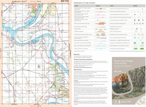 Mount Lofty Ranges Map 151B Preview 1