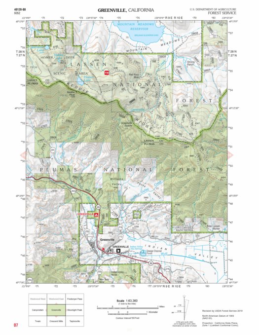 Greenville (Plumas Atlas) Map by US Forest Service R5 | Avenza Maps