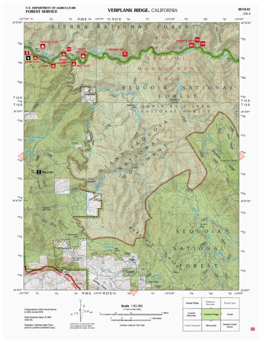 Verplank Ridge Map by US Forest Service R5 | Avenza Maps